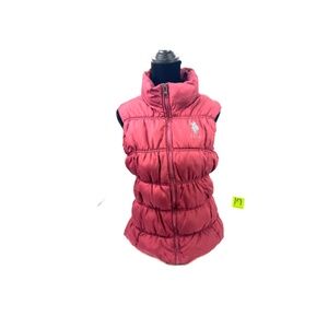 US Polo Ralph Laurent Burgundy Puffer Vest XL for Kids